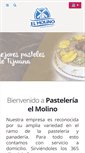 Mobile Screenshot of pasteleriaelmolino.com